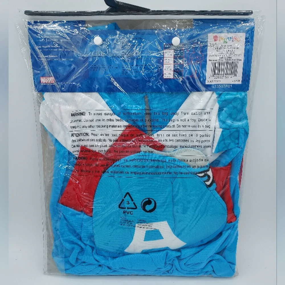 *SHIPS SAME/NEXT DAY!* New Captain America Toddler Costume - Size 18mo